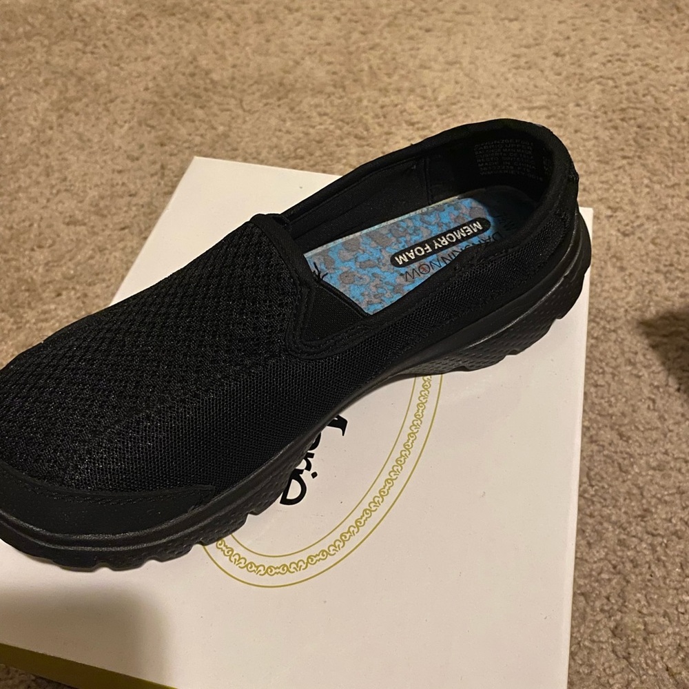 Danskin Now Black Slip-On Loafers with Cushioned Sole